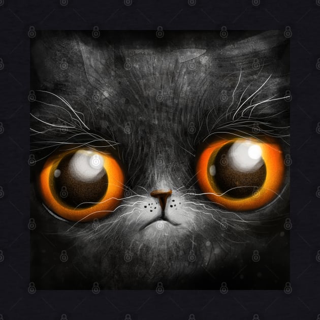 Sad cranky cat by Marysha_art